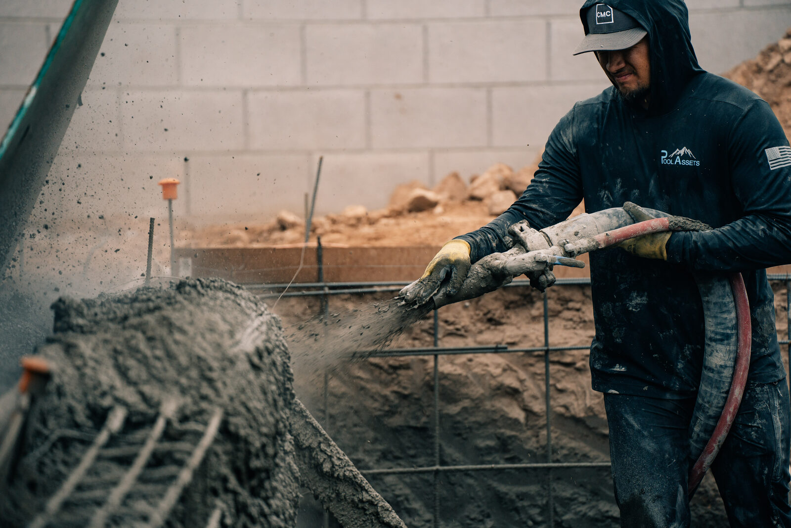 Shotcrete application